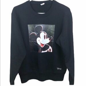 Walt Disney Black Sweatshirt Classic Mickie Mouse XS
